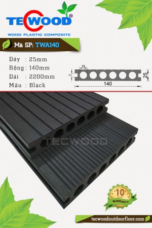  Sàn gỗ nhựa TecWood TWA140 Black 