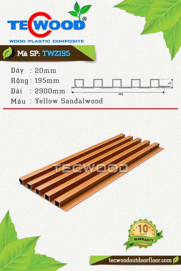 mẫu tấm ốp màu yellow sandalwood
