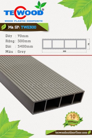 Thanh lam gỗ nhựa TWE300-Grey