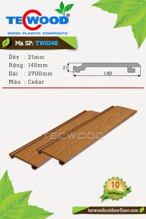 Tấm ốp gỗ nhựa TWS148 Cedar