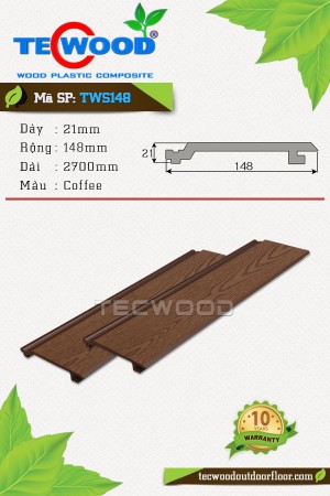 Tấm ốp gỗ nhựa TWS148 Coffee