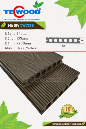  Sàn gỗ TecWood TWT139 - Dark Yellow 