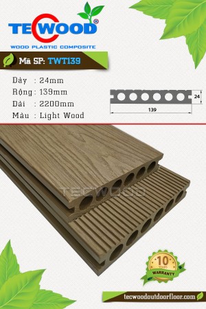  Sàn gỗ TecWood TWT139 - Light Wood 