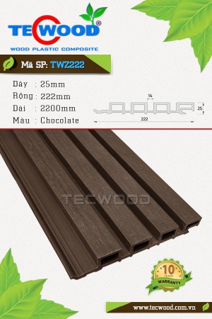  Tấm ốp lam sóng TWZ222 màu Chocolate 