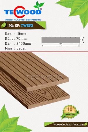 Tấm ốp gỗ nhựa TWS70 - Cedar