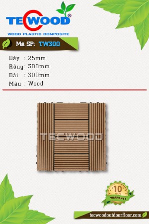 Tấm vỉ gỗ nhựa TecWood TW300 Wood