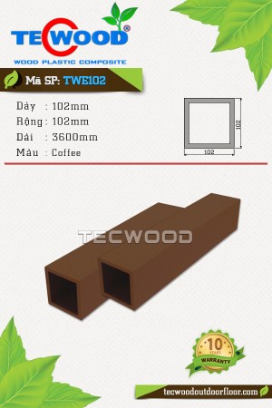 Trụ cột gỗ nhựa TWE102-Coffee