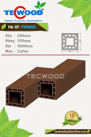 Trụ cột gỗ nhựa TWE200-Coffee