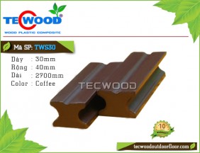 Thanh đà gỗ nhựa TWS30-Coffee