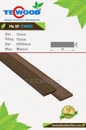 Thanh lam gỗ nhựa TWS72 Walnut
