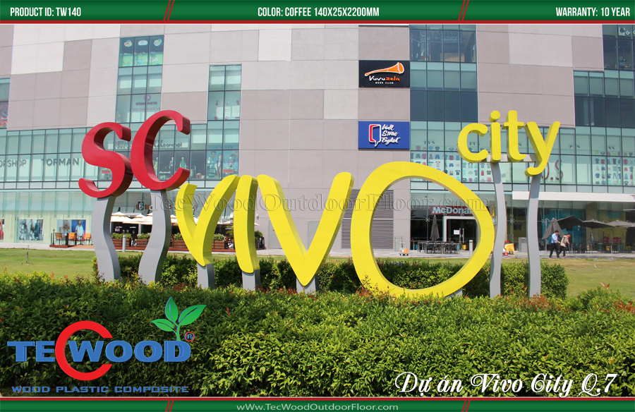 Sàn gỗ TecWood cho dự án siêu thị Vivo City