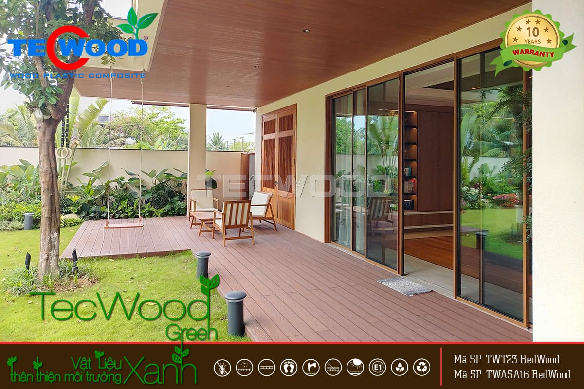 Công trình lát sàn và trần lam gỗ nhựa tại khu đô thị FPT PLAZA 2 Đà Nẵng