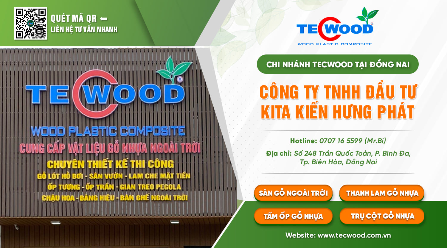 Chi nhánh TecWood Biên Hoà - Đồng Nai