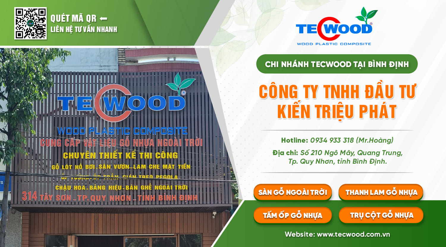 Chi Nhánh gỗ nhựa Bình Định