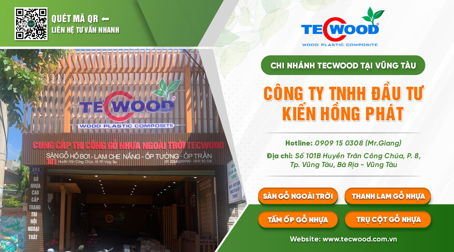 Gỗ nhựa TecWood Vũng Tàu