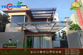 Công trình giàn lam trang trí sân thượng cho H