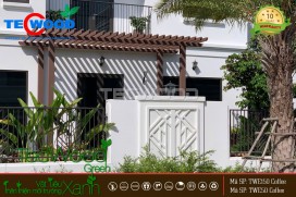 Công trình giàn lam che nắng gỗ nhựa tại Lavina – Vũng Tàu