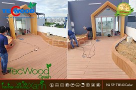 Công trình lát sàn sân thượng căn hộ FPT Đà Nẵng
