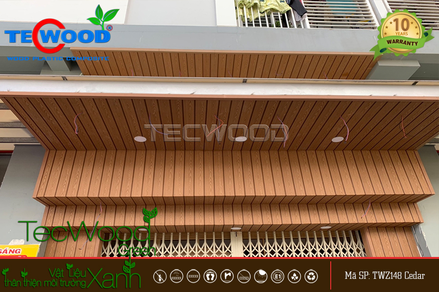 Gỗ nhựa ốp tường trang trí Gỗ nhựa ốp tường trang trí