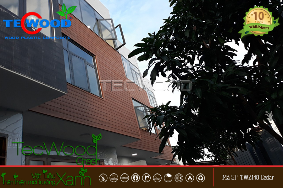 Gỗ nhựa ốp tường trang trí Gỗ nhựa ốp tường trang trí