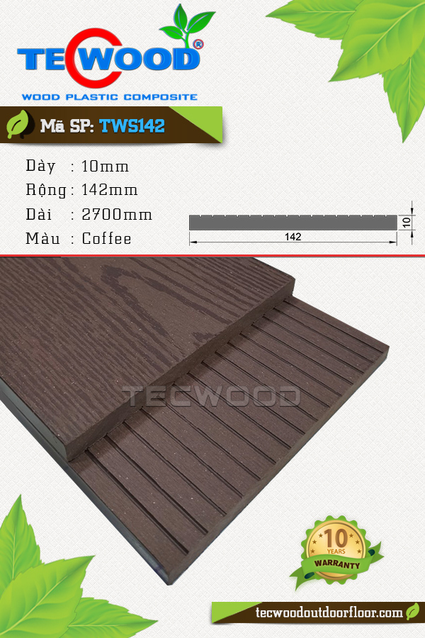 Tấm ván sàn gỗ nhựa TWS142