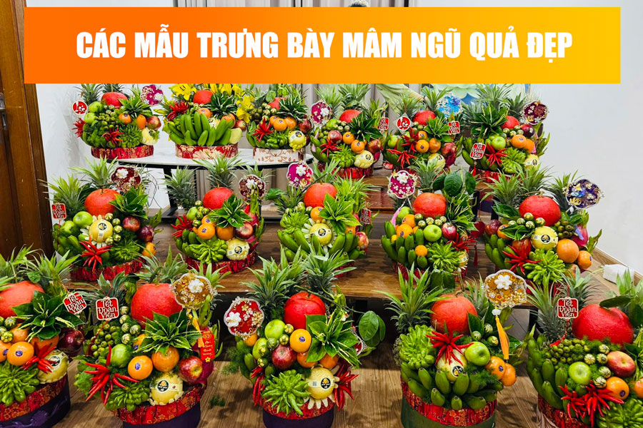 Cách trưng bày mâm ngũ quả đẹp