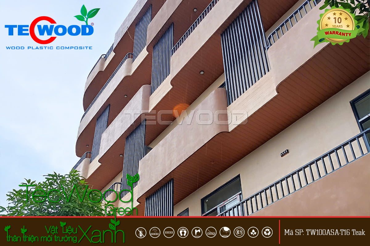 Công trình ốp trần ban công tòa nhà Đà Nẵng