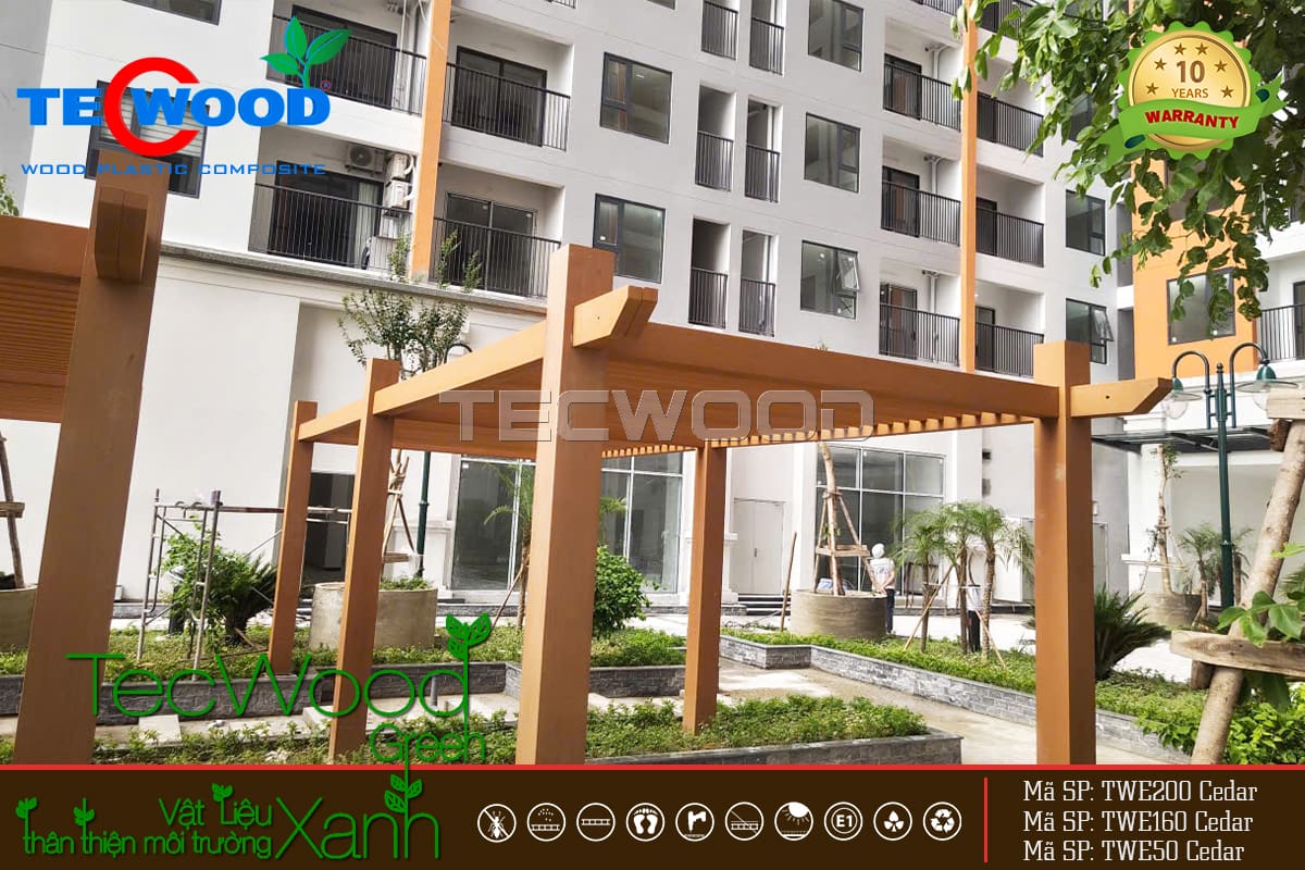 Giàn Pergola tại chung cư Yên Bình