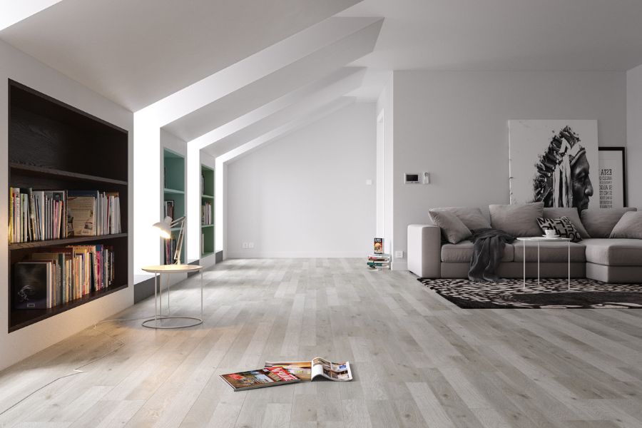 Sàn gỗ laminate lót sàn nội thất hiện đại