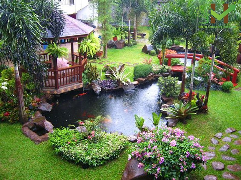 mẫu sân vườn trước nhà đẹp