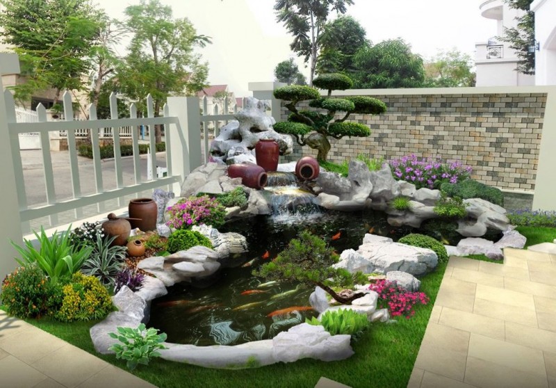 mẫu sân vườn trước nhà đẹp