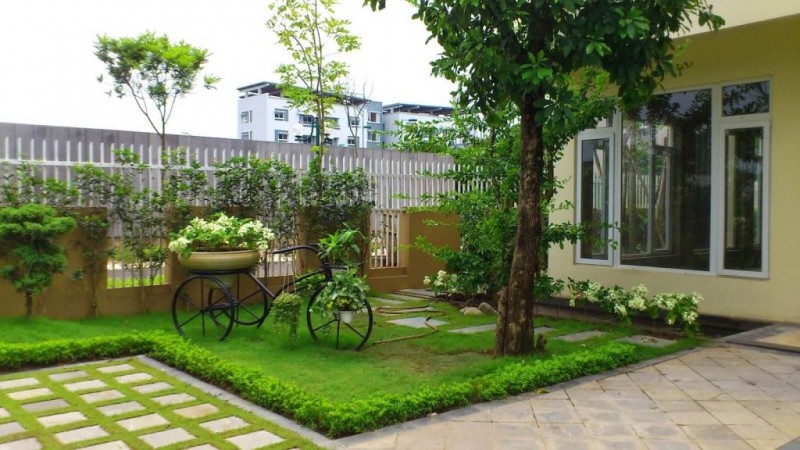 mẫu sân vườn trước nhà đẹp