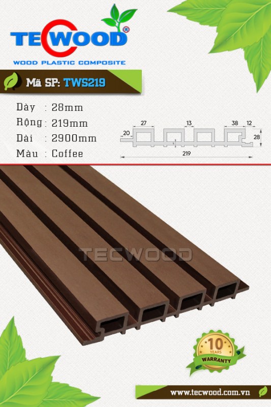 tấm nhựa giả gỗ ốp tường màu cafe