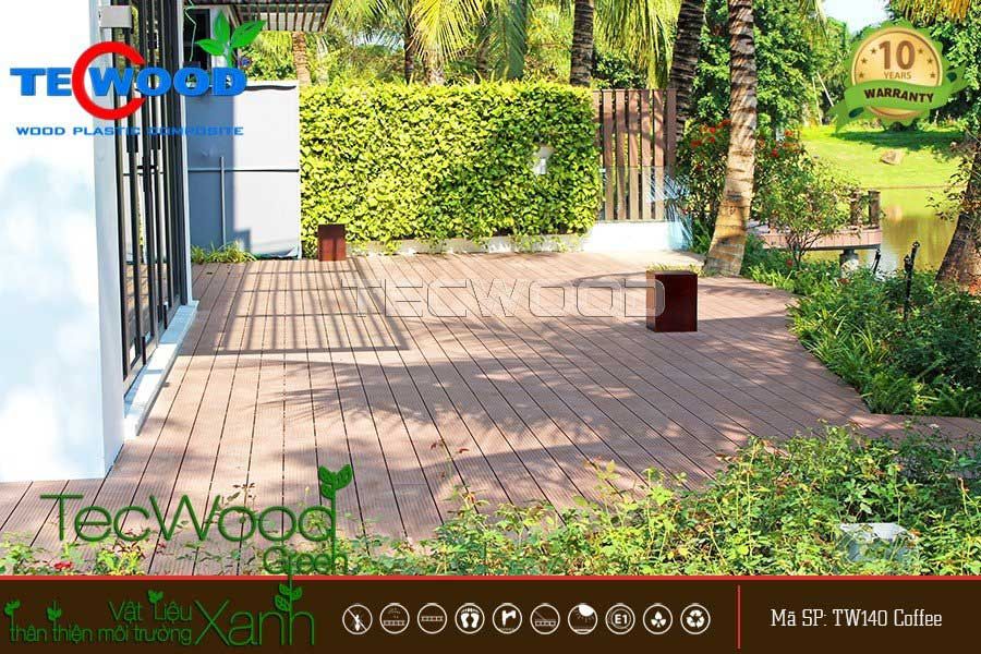Sàn gỗ sân vườn TecWood bền, đẹp
